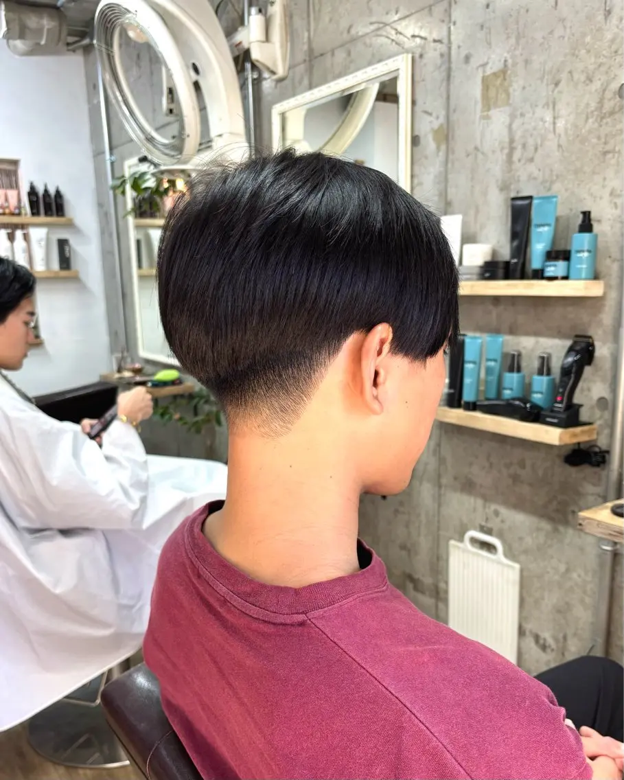 ショート メンズ マッシュ 刈り上げ メンズパーマ /マッシュ/ヨシダのヘアスタイル