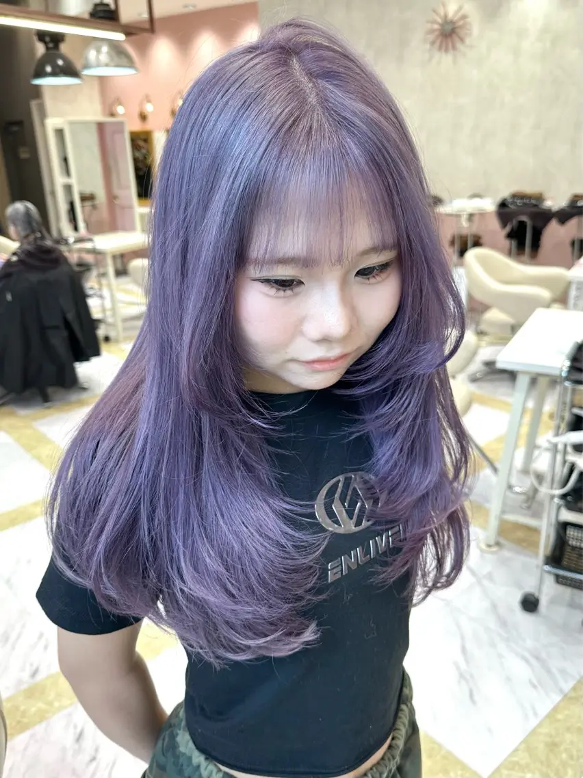 ロング ヘアカラー Lee四ツ橋、梅田 Sakuraのヘアスタイル