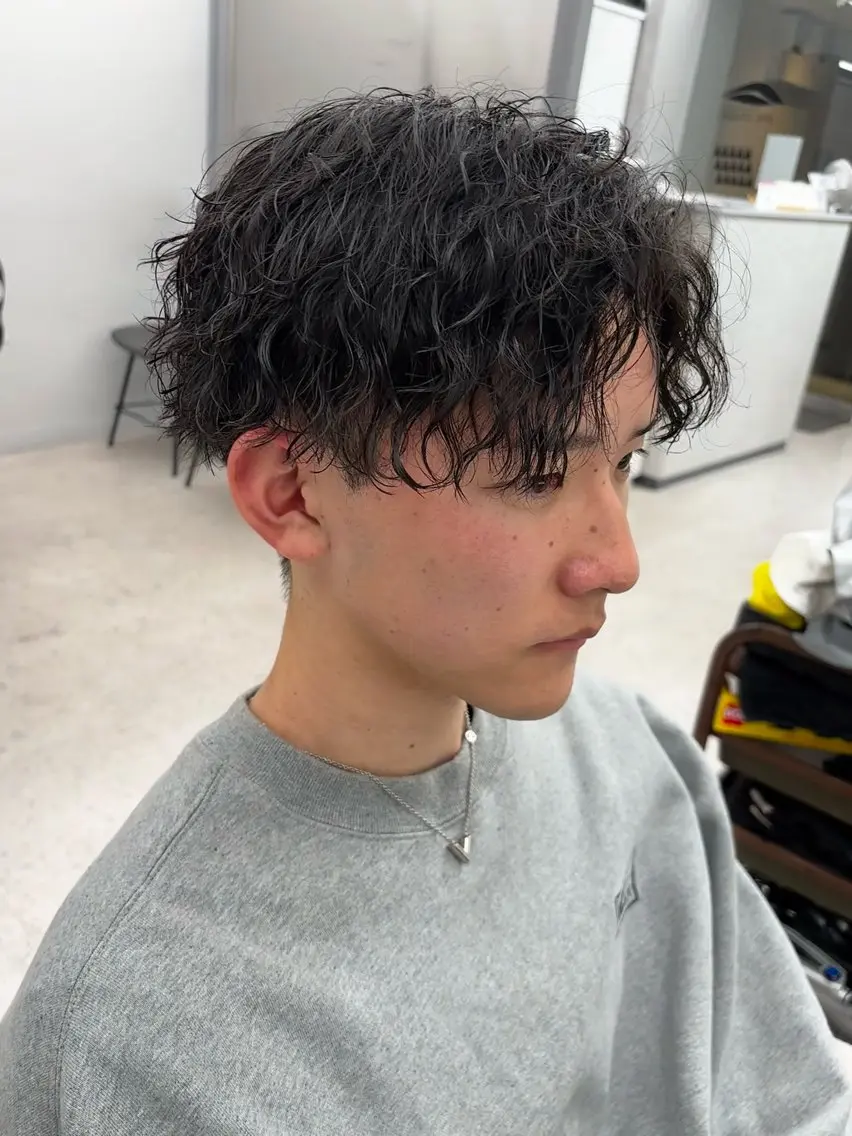 パーマ メンズ 🍐シャドウパーマ メンズ特化/守岡🍐のヘアスタイル
