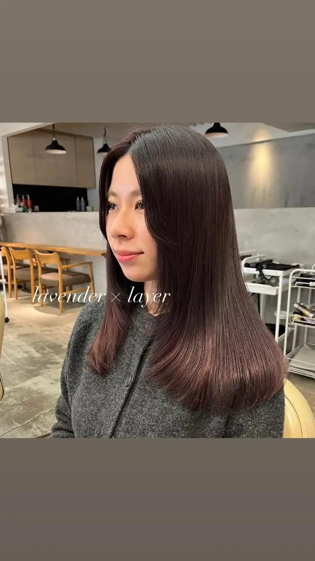 セミロング mino🌼🌈 ボブ/透明感カラーのヘアスタイル