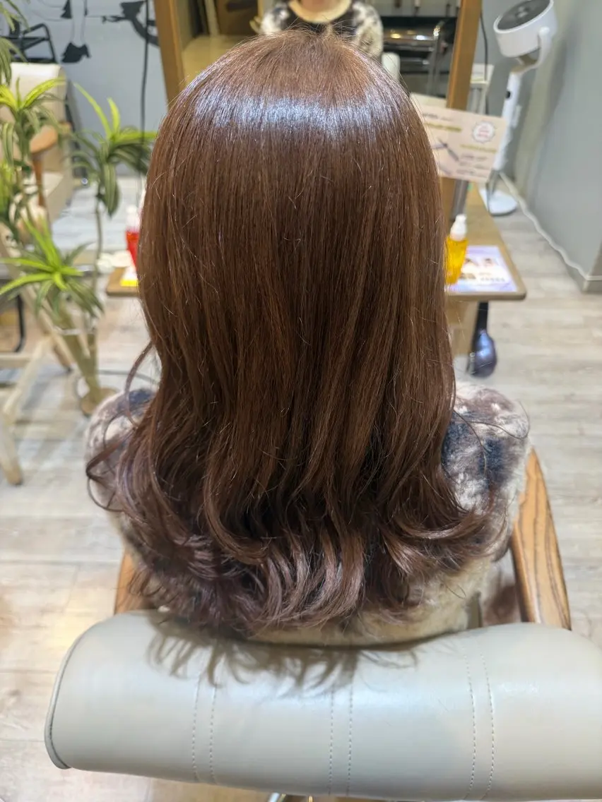 セミロング ヘアカラー トリートメント 🦋ふくい あやの🦋のヘアスタイル