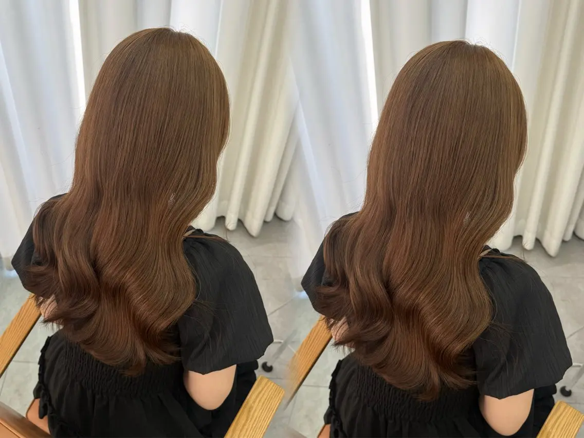 ロング ヘアカラー 艶カラー/髪質改善 サラサ💟のヘアスタイル