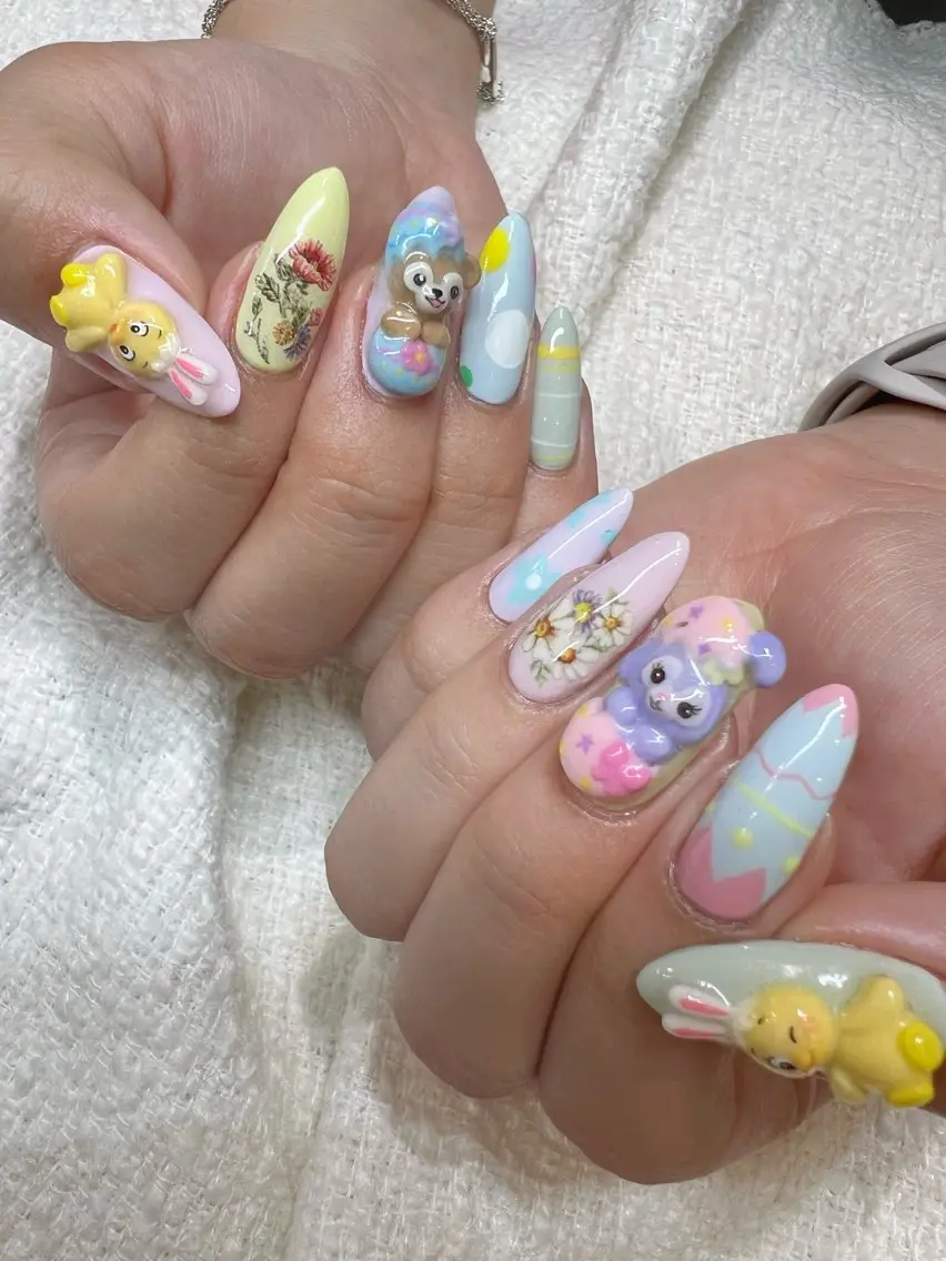 ネイル イースター ハンドネイル glow_ nailのネイルデザイン