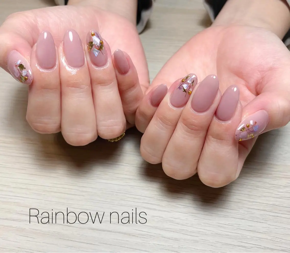 ネイル アートネイル Rainbow nailsくろちゃんのネイルデザイン
