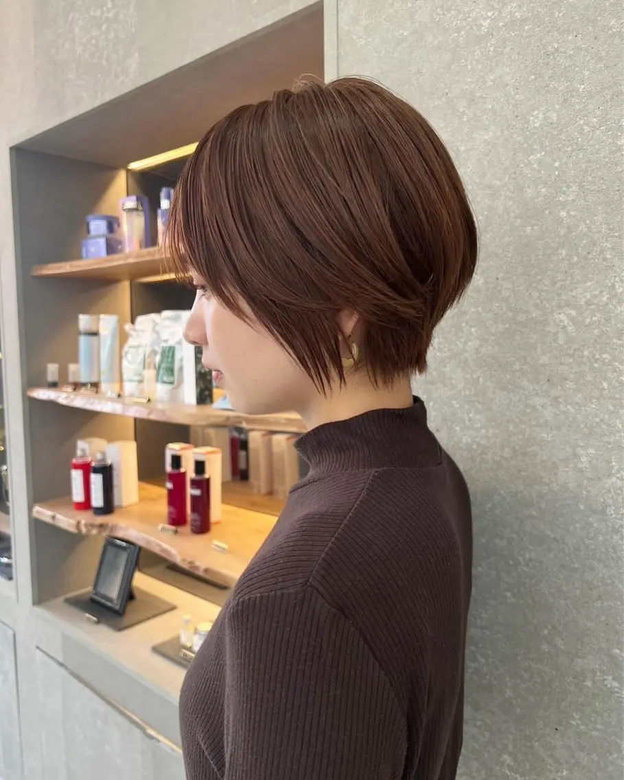 ショート ショートボブ ボブ ショートヘア カット トリートメント 透明感カラー　中嶋 将城のヘアスタイル