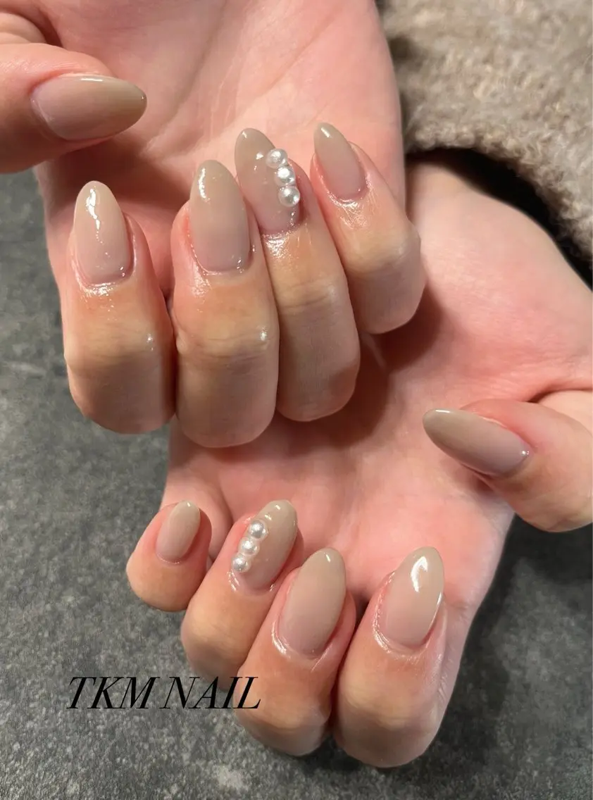 ネイル シンプルネイル ハンドネイル フットネイル ______ TKM  NAILのネイルデザイン
