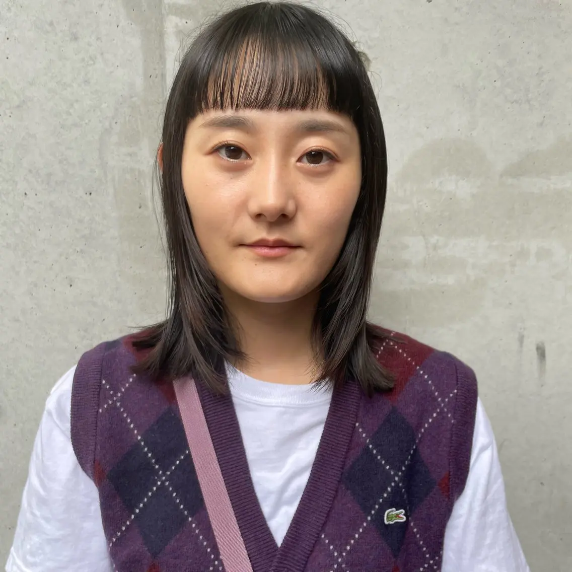 ミディアム カラー カット ヘアカラー ホリケ アオイのヘアスタイル