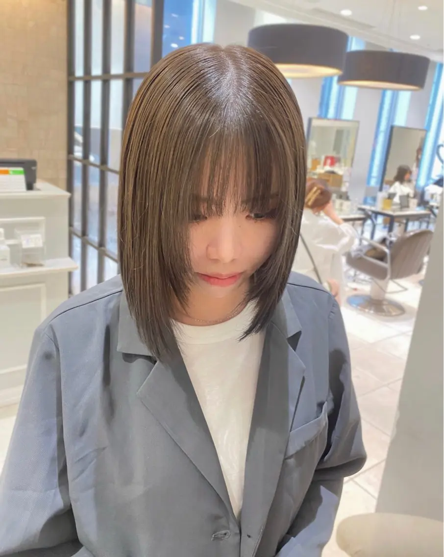 前髪カット+カラー+オージュア4stepトリートメントの写真