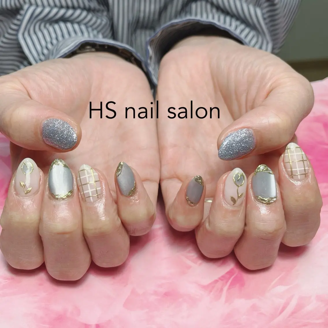 ミディアム ハンドネイル hs nail salonのネイルデザイン