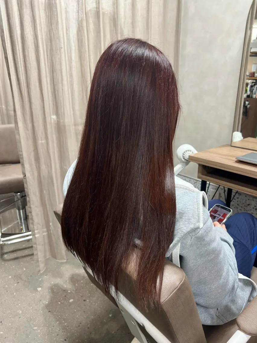 ロング カット ヘアカラー トリートメント TELA HAIR 店長 塩田のヘアスタイル