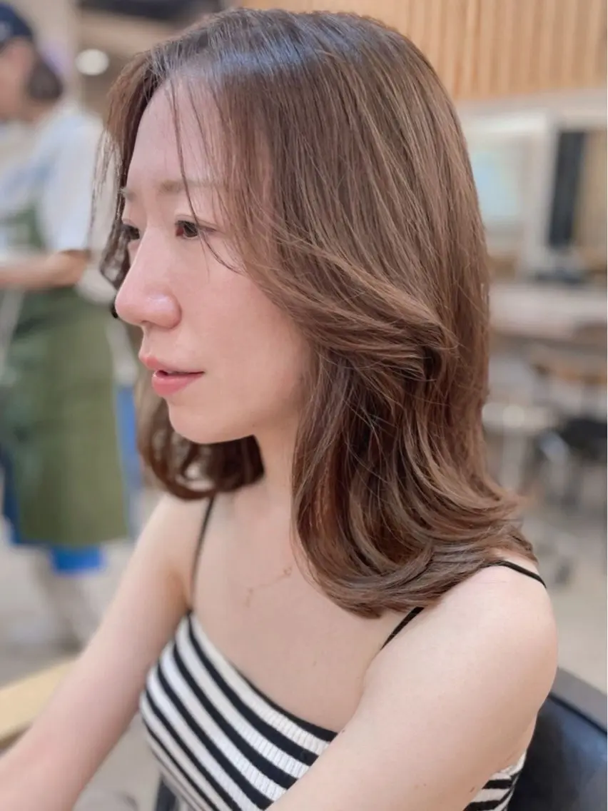 セミロング カラー 🫧柔らか美髪🫧 髪質改善/yukiのヘアスタイル