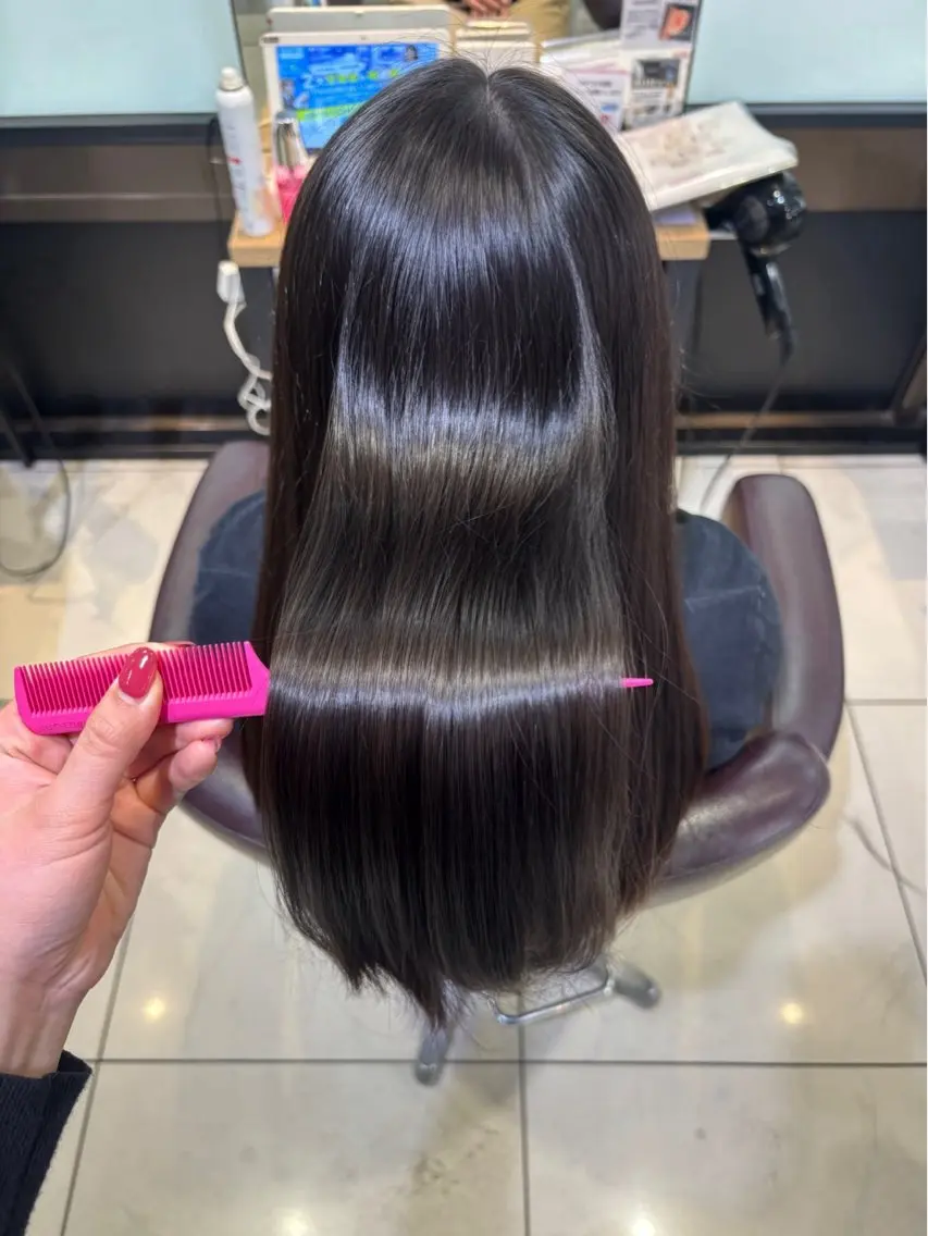 ロング カラー ヘアカラー トリートメント 🫧韓国ツヤカラー /有馬🫧のヘアスタイル