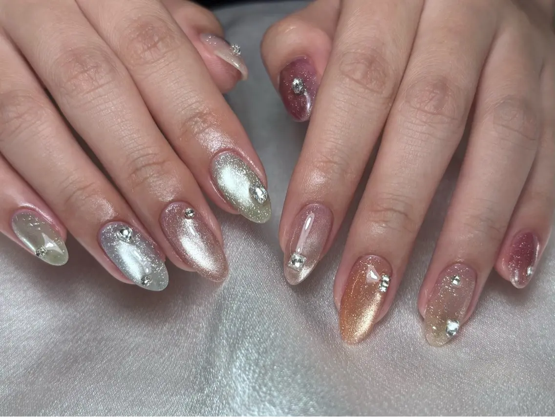 セミロング ハンドネイル Nailsalon Puttiのネイルデザイン