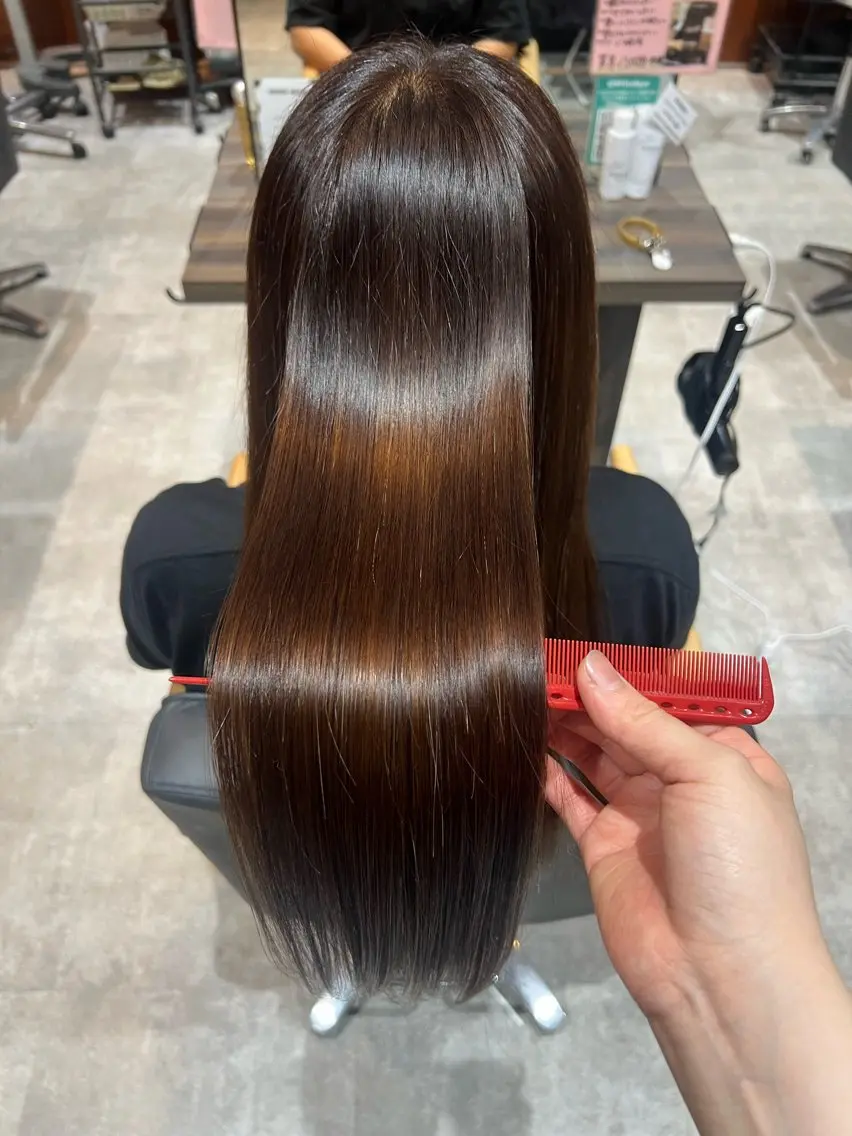 ロング 髪質改善 トリートメント 豊川 絢子のヘアスタイル