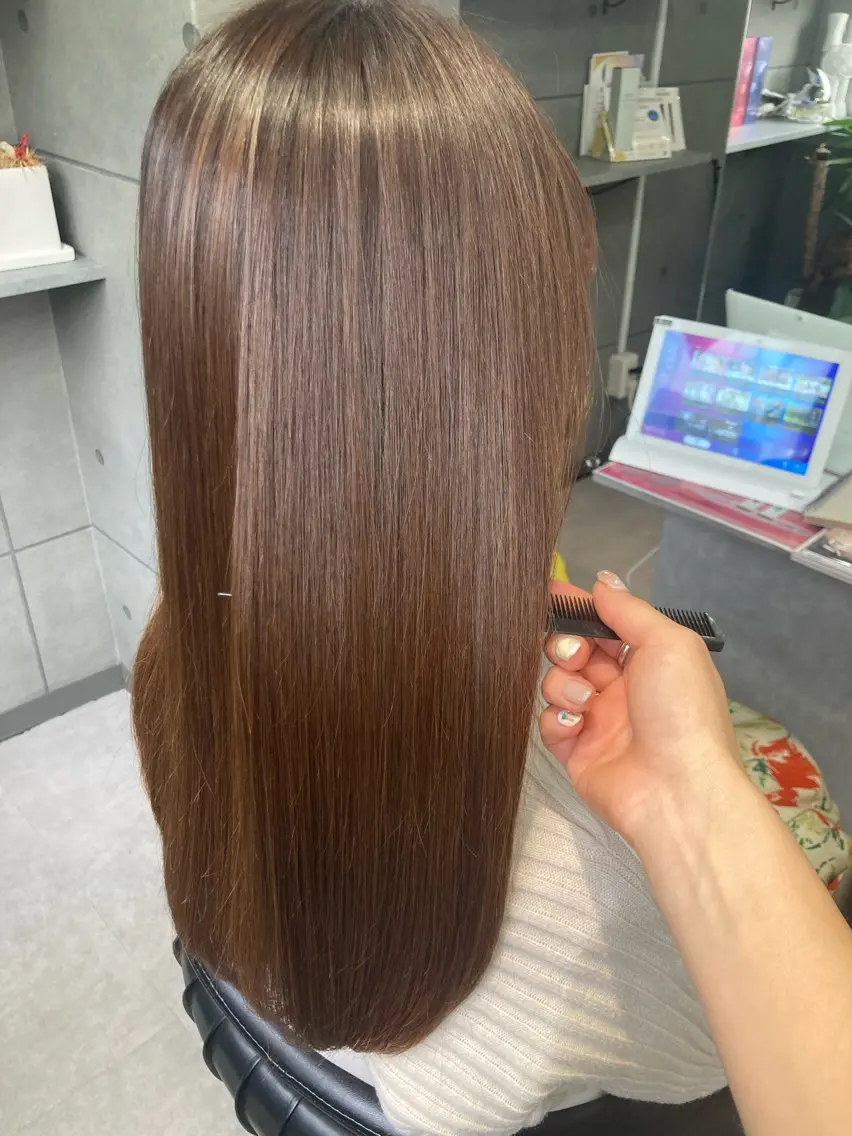 ロング トリートメント 髪質改善☺︎縮毛矯正 ふじい まりんのヘアスタイル