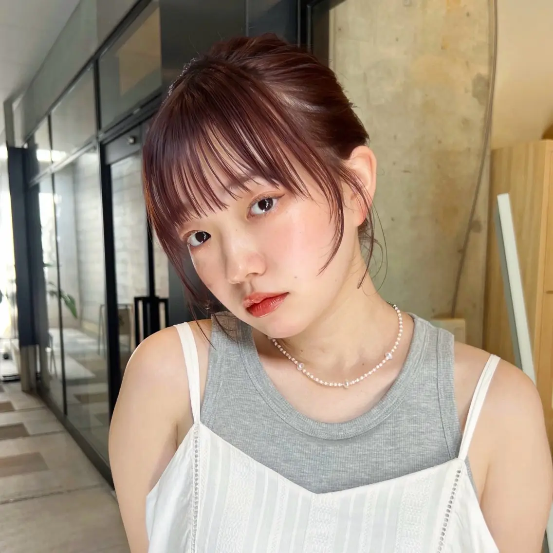 ミディアム カラー 暖色/柔らかベージュ 🐈ayano♡のヘアスタイル