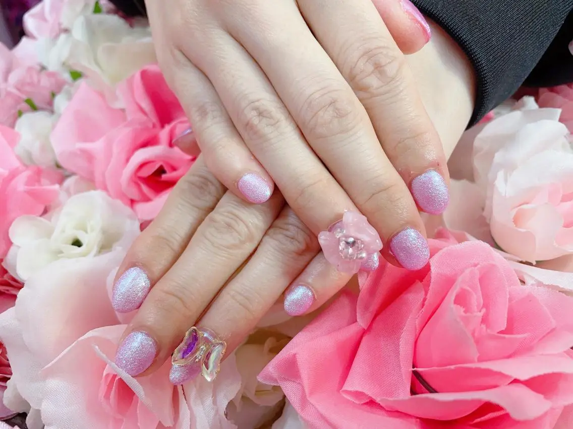 ネイル ワンカラーネイル ハンドネイル Nail🦋 💗yuyuのネイルデザイン