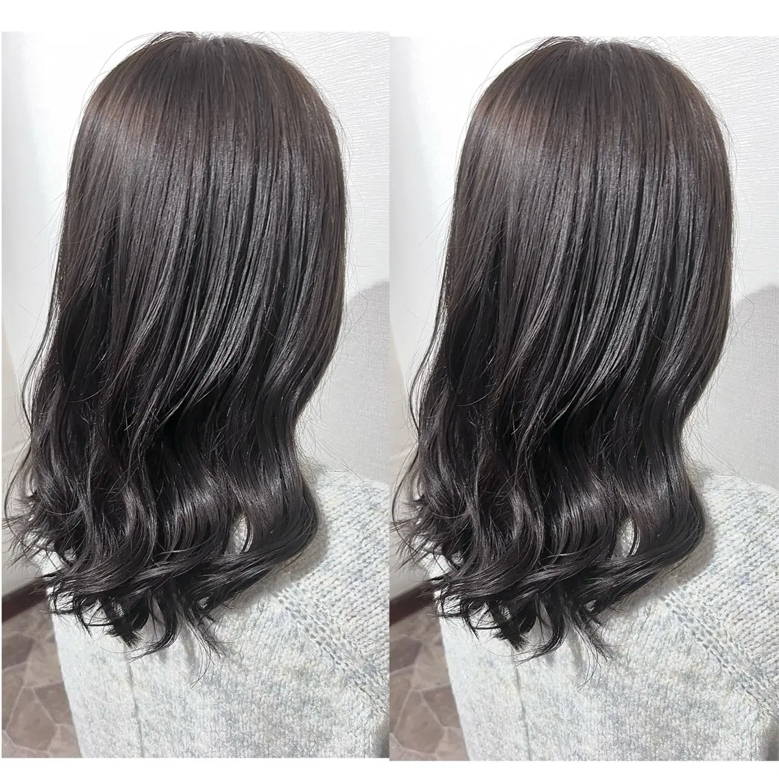 セミロング 切っぱなし💇‍♀️ イヤリング🎨龍之介のヘアスタイル