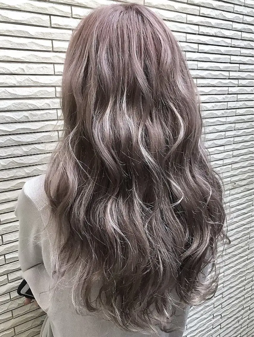 セミロング カラー パーマ 笑顔100点で接客/ TATEのマツエク・マツパデザイン