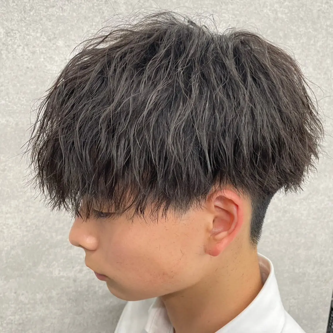 ショート カラー パーマ ヘアアレンジ メンズ キッズ 磯村 翔大のヘアスタイル