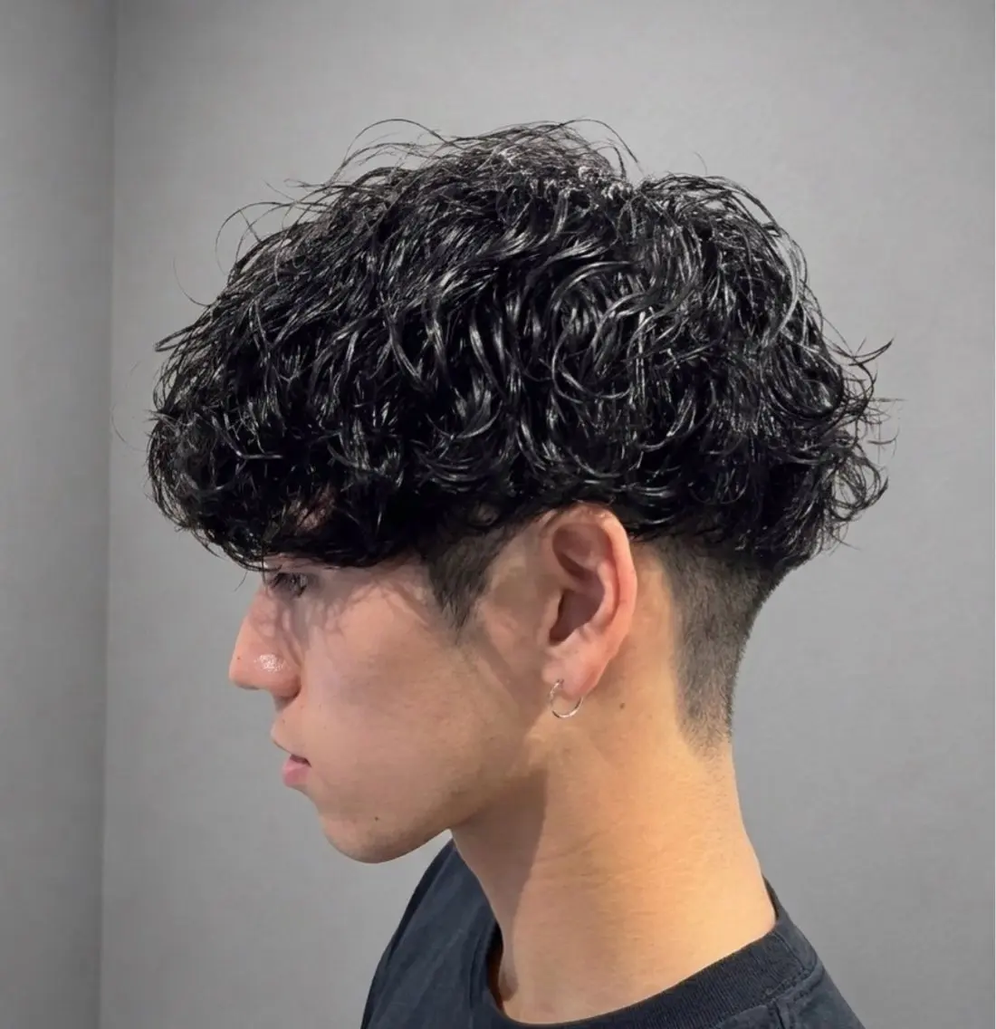カット＋ツイストスパイラルor波巻きスパイラルの写真