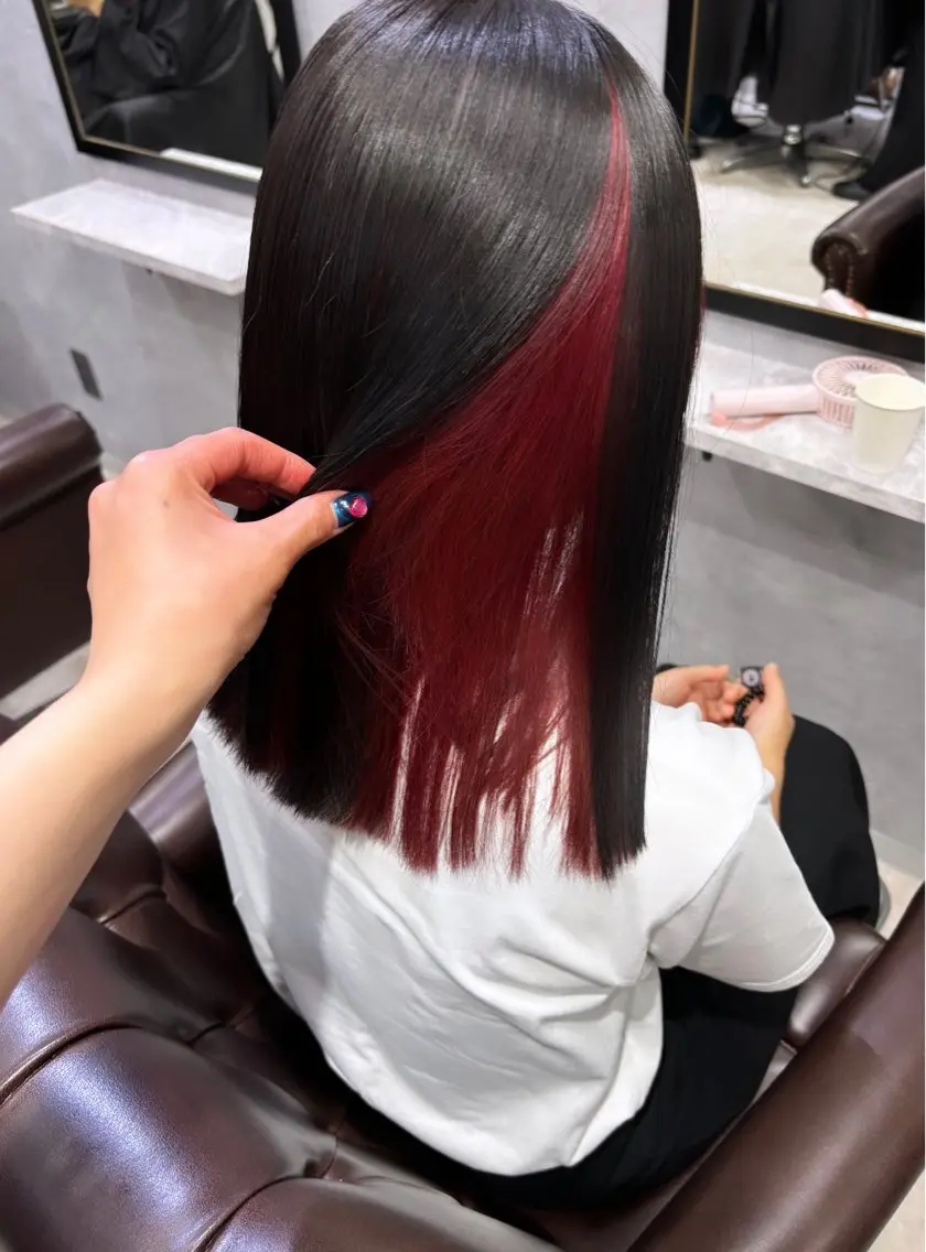 ミディアム カット ヘアカラー トリートメント 池袋/カラー特化🎨 ロング料金なし🩵のヘアスタイル