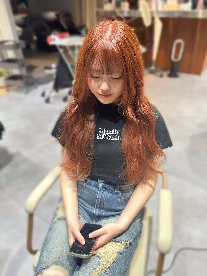 ロング 小林 夢羽のヘアスタイル
