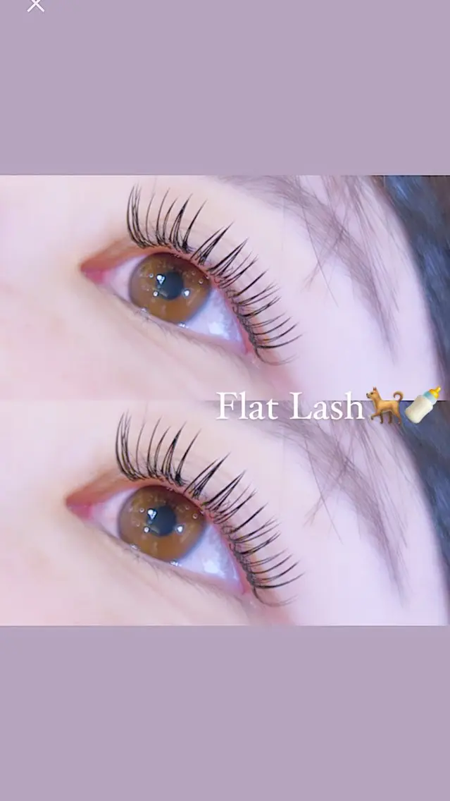 マツエク・マツパ フラットラッシュ 🎀misaki 🎀のマツエク・マツパデザイン