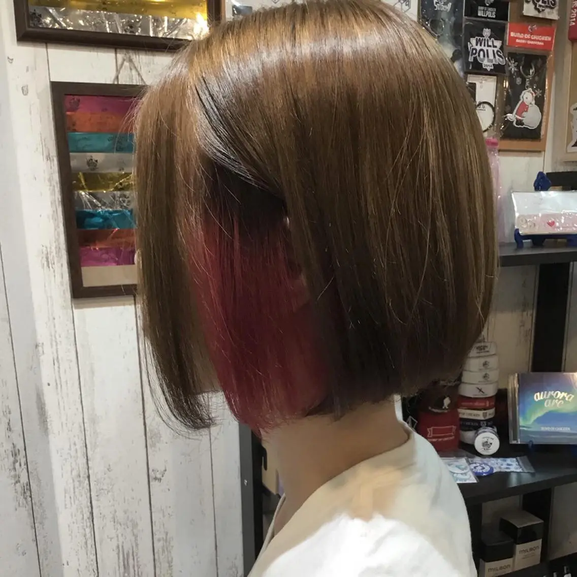 ミディアム カラー embrace エンブレイスのヘアスタイル