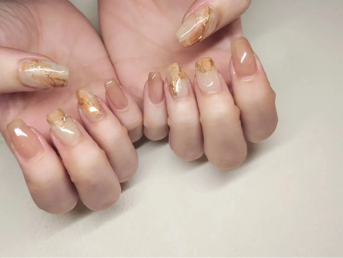 ネイル ニュアンスネイル ROSEDALE 江戸のネイルデザイン