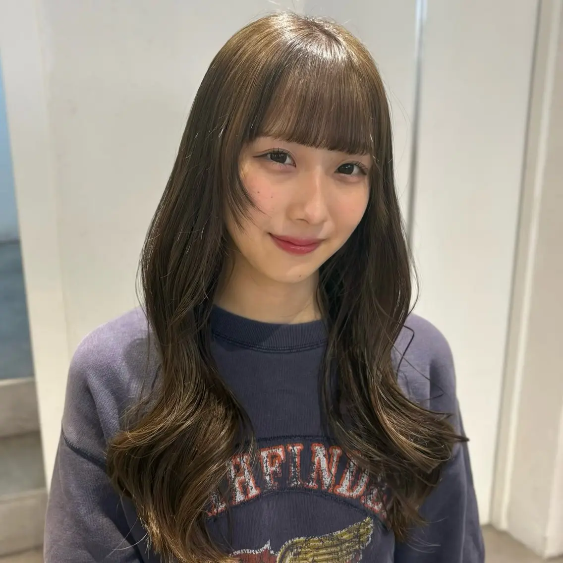 カラー ヘアカラー 透明感カラー/レイヤ ーカットりこ🤎🫧のヘアスタイル