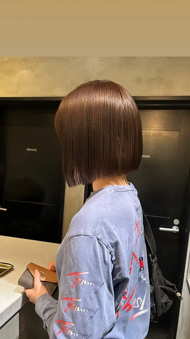 ミディアム カラー カット ヘアカラー タナカ カナ🫧のヘアスタイル
