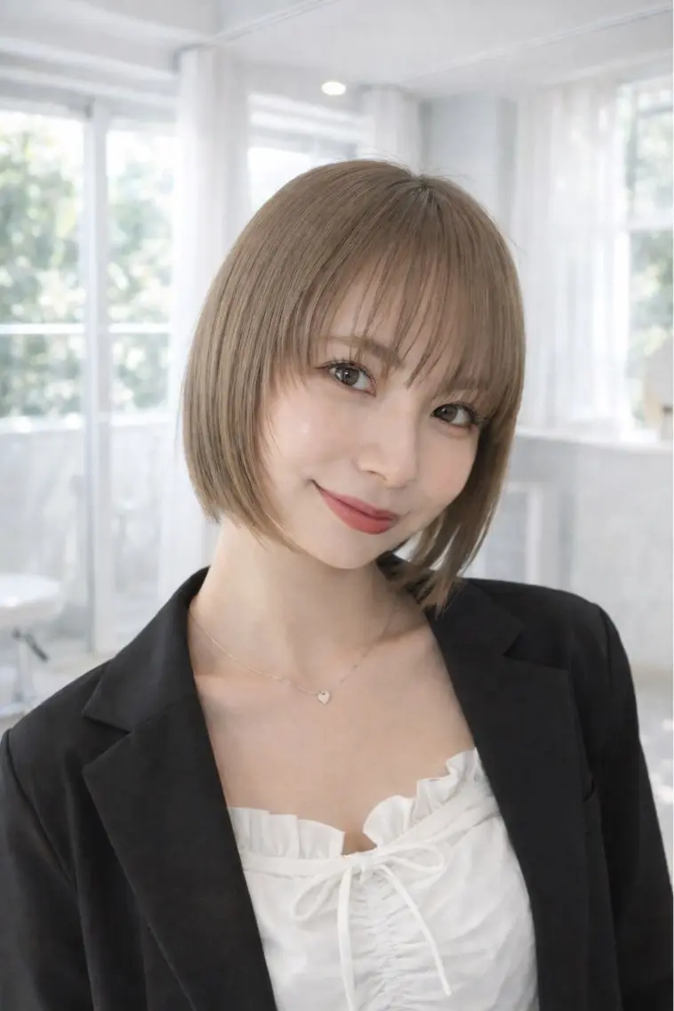 ミディアム 似合わせno.1💎 韓国ヘア特化まなかのヘアスタイル