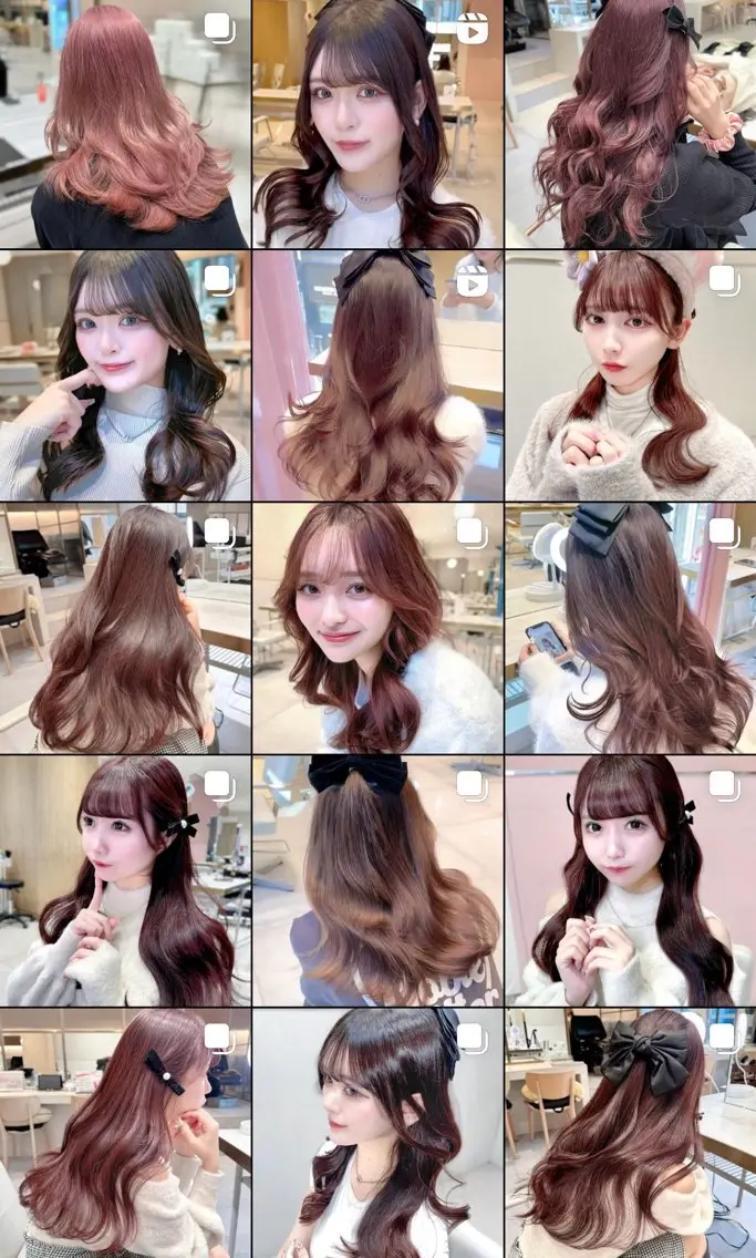ミディアム カラー カット ヘアカラー トリートメント ヘッドスパ ヘアセット 韓国ヘア/レイヤー/ 顔まわり/りょーとのヘアスタイル