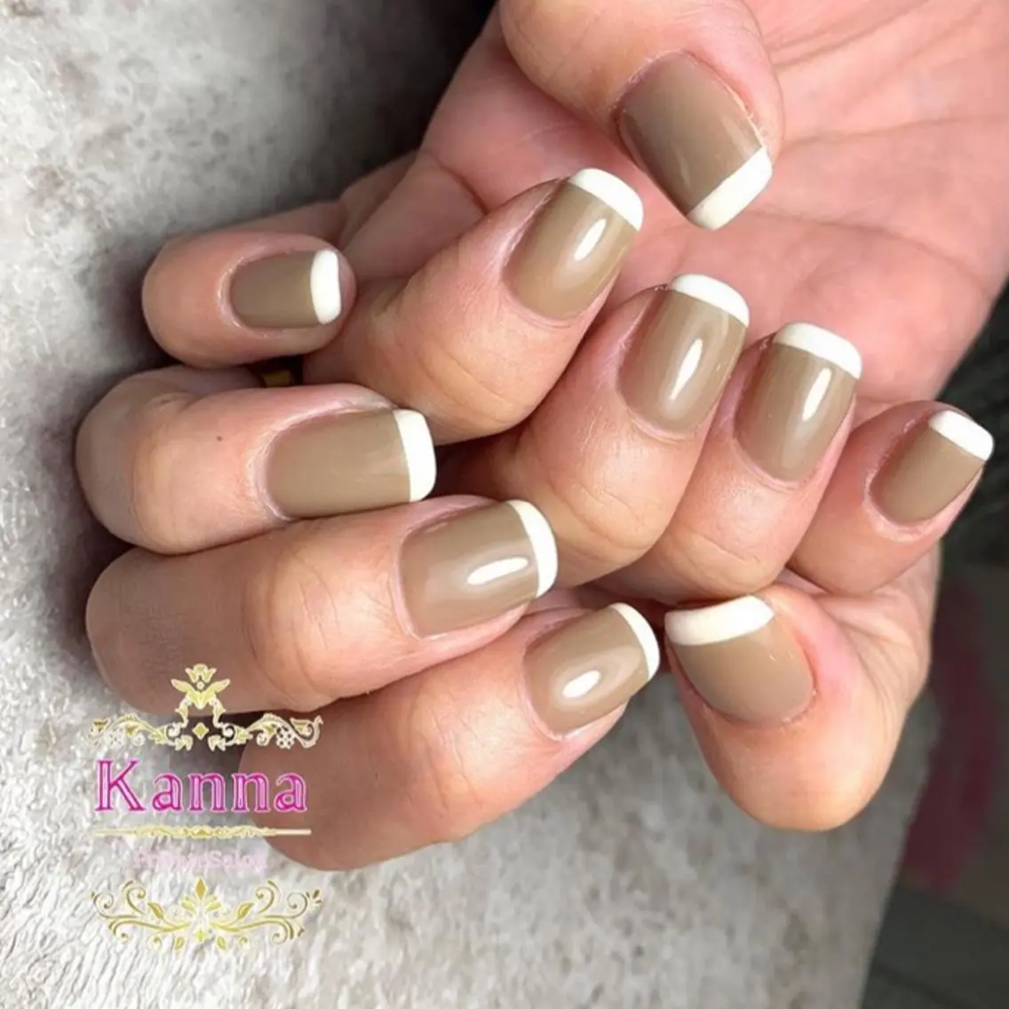 ネイル フレンチネイル シンプルネイル Kanna Yuki カンナユキのネイルデザイン