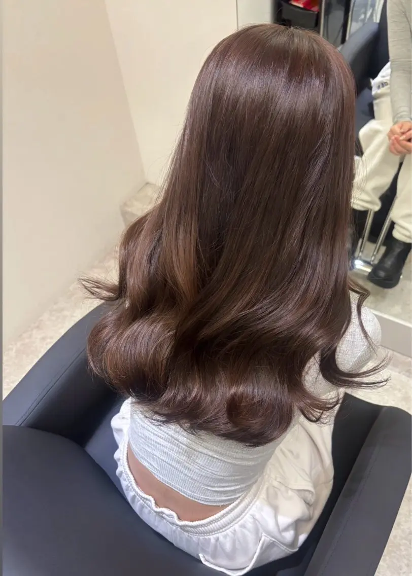 ロング 西村 理伽のヘアスタイル