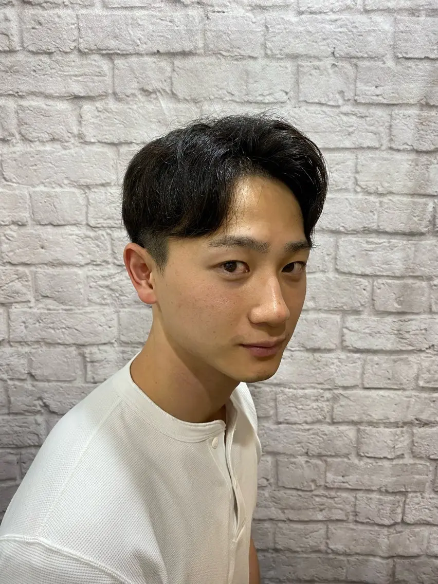 ミディアム ヘアアレンジ メンズ グレイスフルバーバー 赤坂見附店 前田真政のヘアスタイル