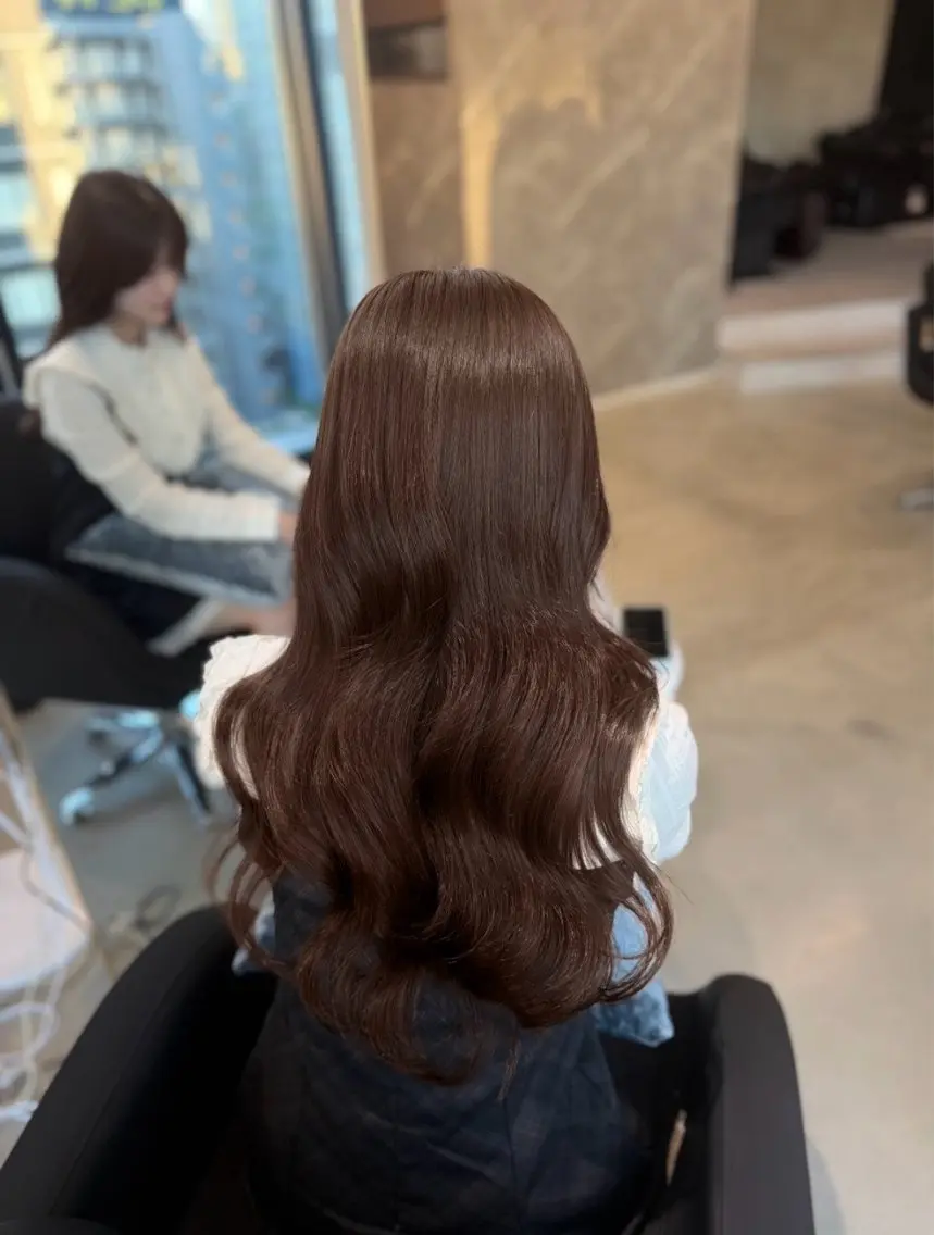 ロング カラー カット ヘアカラー caho/大阪梅田 韓国ヘア♡のヘアスタイル