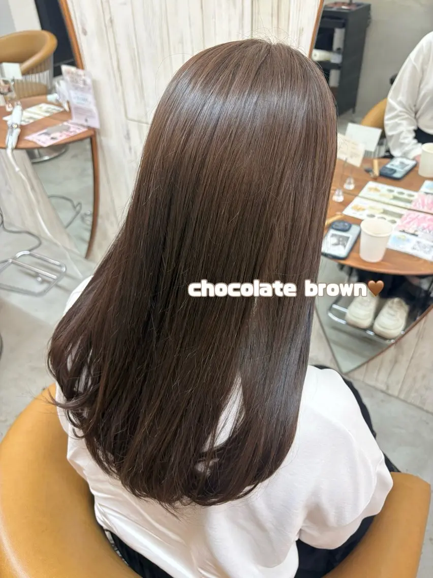 ロング カット ヘアカラー トリートメント オリーブベージュ/ボ ブ縮毛矯正たまき🧡のヘアスタイル
