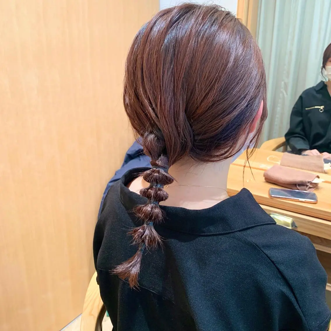 セミロング カラー ヘアアレンジ ブラウンカラー ショコラブラウン パーマ/暖色/ボブ イワタテ🇰🇷のヘアスタイル
