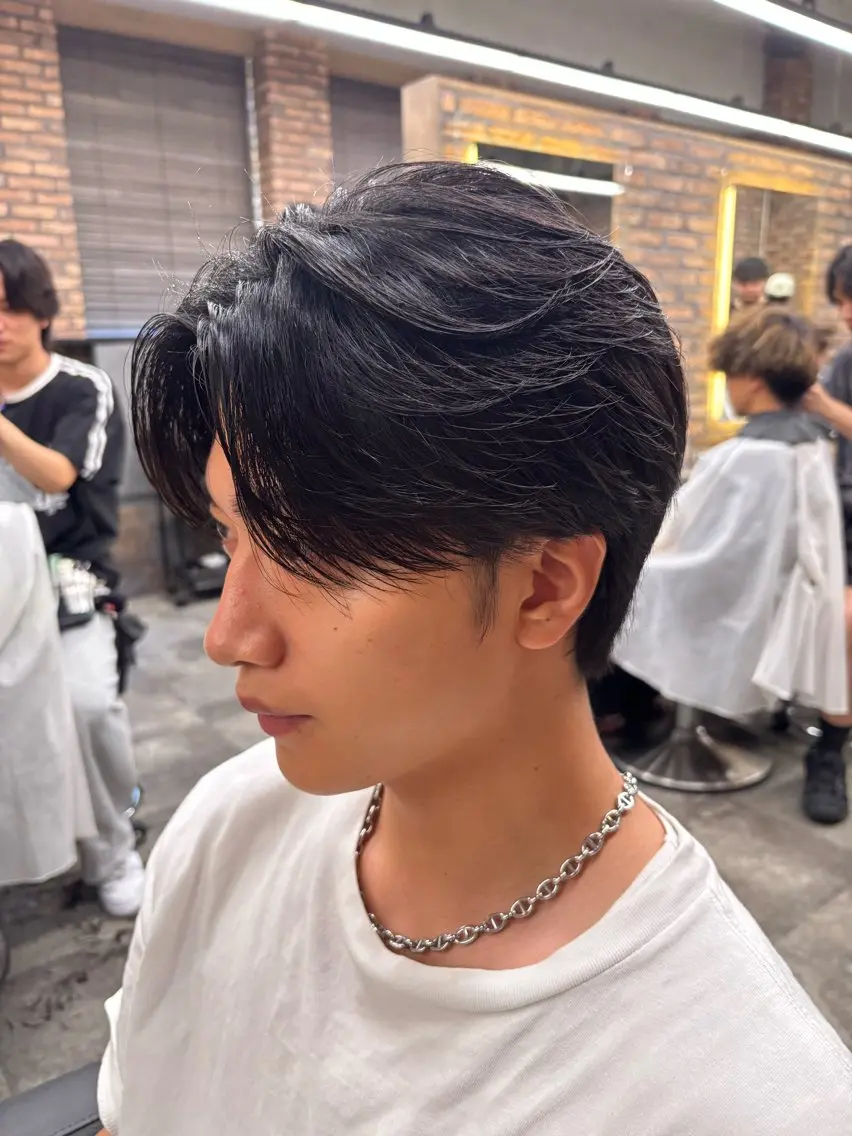 メンズ カット パーマ 🪽直毛男子の救世主 🪽フェザーパーマのヘアスタイル