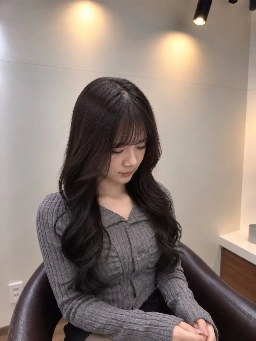 ロング カラー 桑村 菜々のヘアスタイル