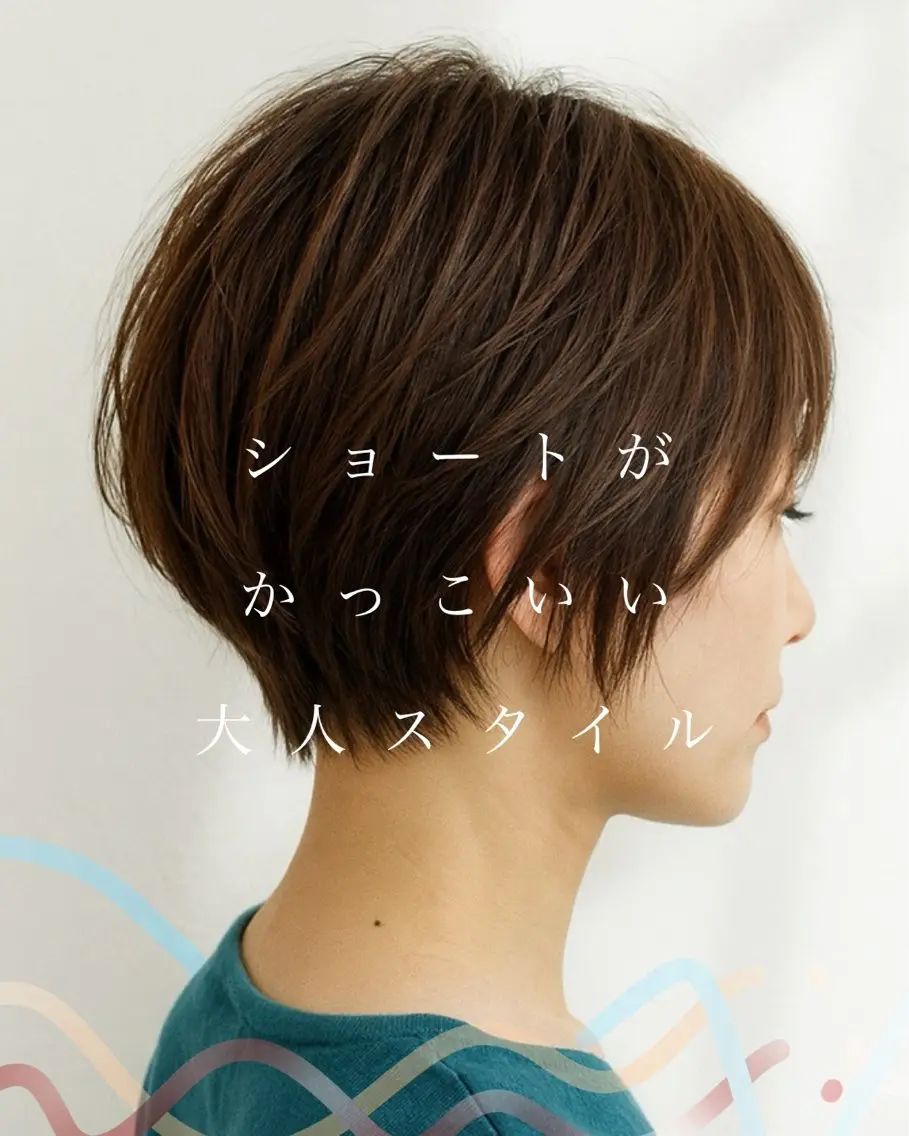 ショート カット ヘアカラー NOPPO 和泉市 美容室／奥村　飛鳥のヘアスタイル