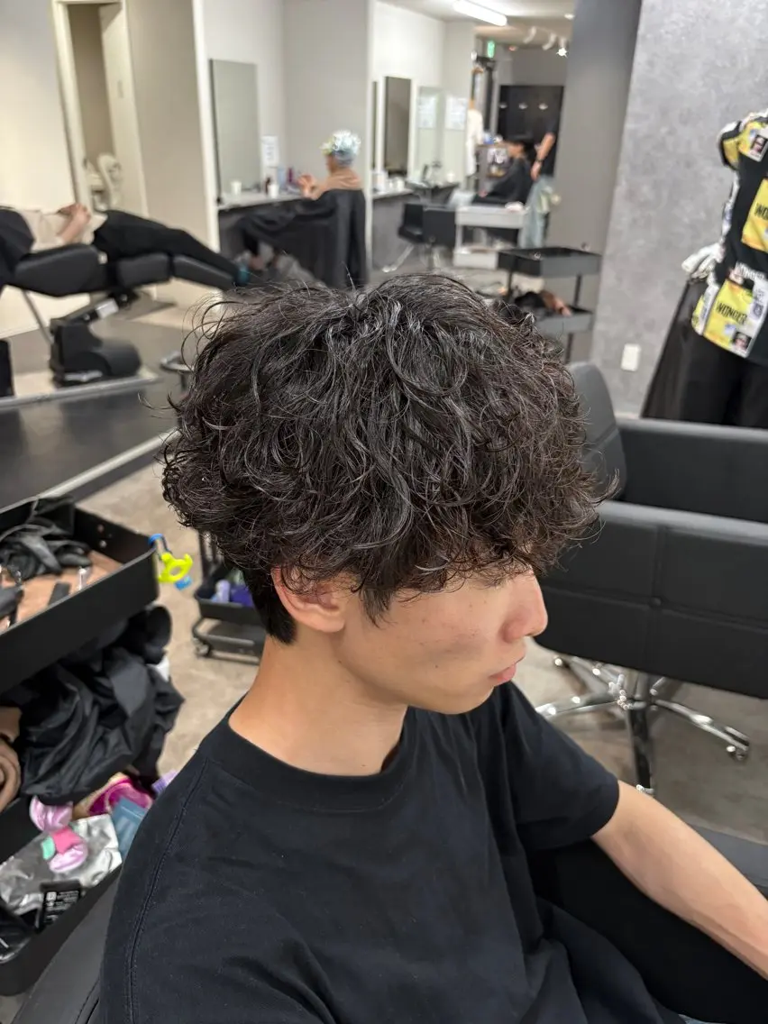 パーマ メンズ カット パーマ 🌱立川【縮毛矯正】 璃音🌱のヘアスタイル