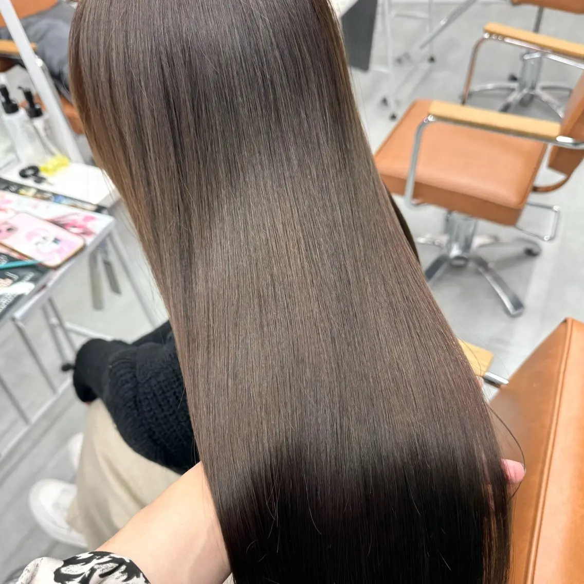 ロング カラー ヘアアレンジ ヘアカラー ブリーチなしカラー /新百合ヶ丘/安形翔のヘアスタイル