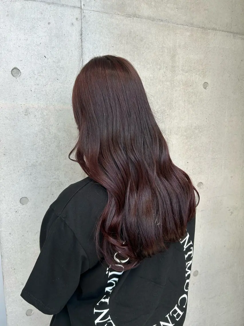 ロング カラー ヘアアレンジ カット ヘアカラー トリートメント ボブ艶モテカラー🫧 カリンのヘアスタイル