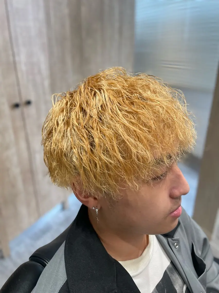 ミディアム 【メンズカット専門】 バーバー臼井涼真のヘアスタイル