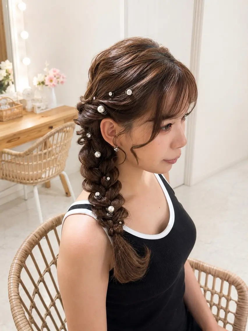ヘアアレンジ ヘアセット 鷲見 望のヘアスタイル