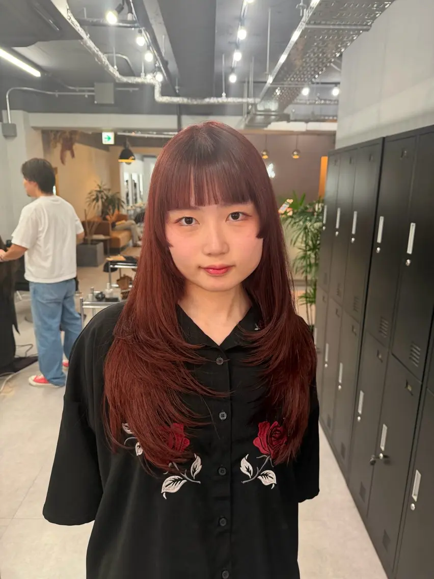 ロング カット ヘアカラー TAKI/暖色カラー 🍪/レイヤーカットのヘアスタイル