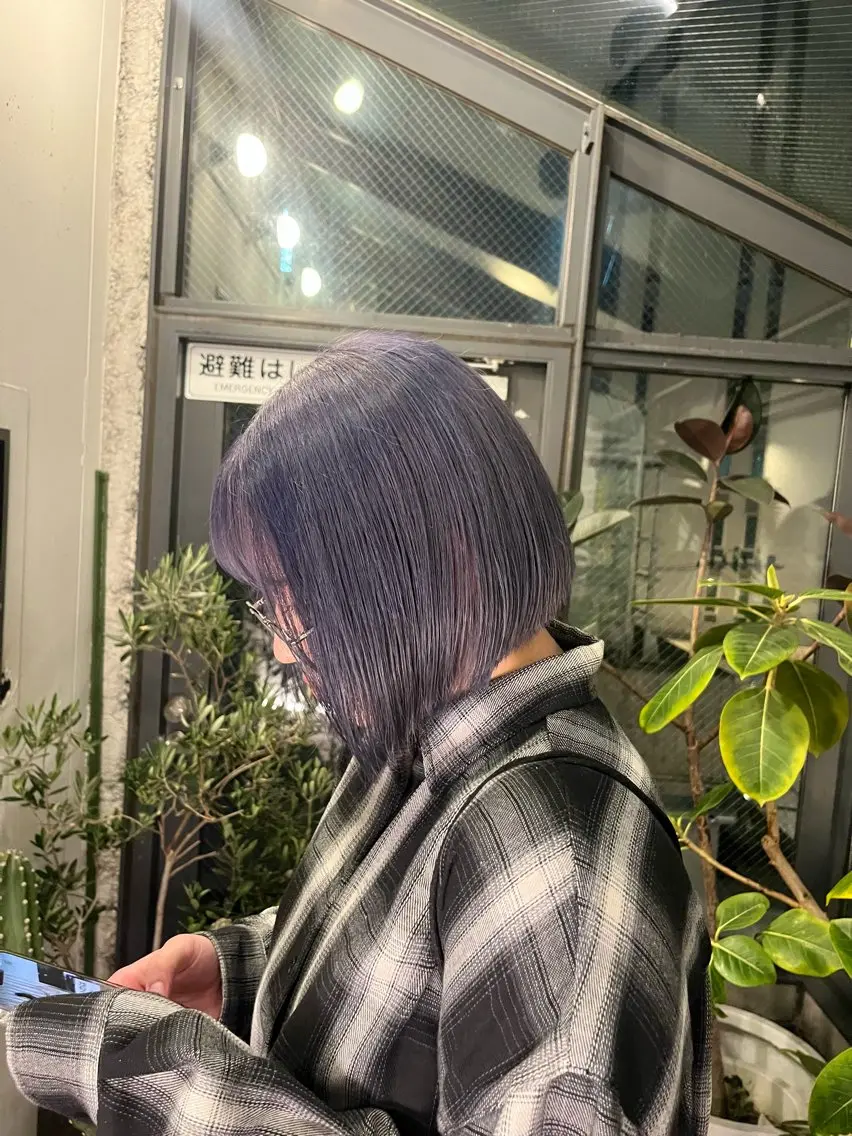 ショート メンズパーマ/ ハイトーン/タニザキのヘアスタイル